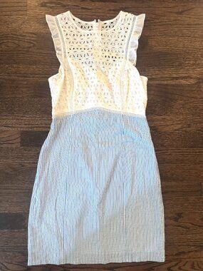 Lilly Pulitzer Maya Shift Seersucker Dress Size 2